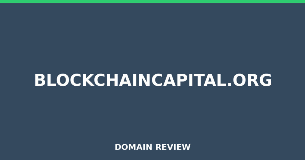BLOCKCHAINCAPITAL.ORG review 2025 - Domain review placeholder image for blockchaincapital.org