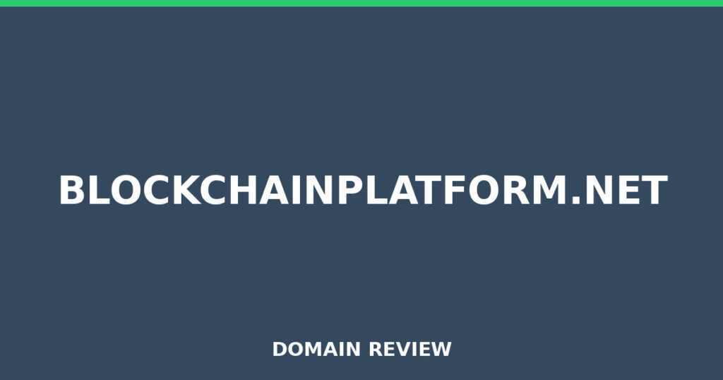 BLOCKCHAINPLATFORM.NET review 2025 - Domain review placeholder image for blockchainplatform.net