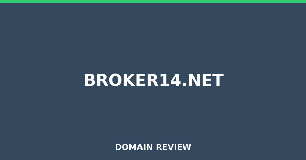 BROKER14.NET review 2025 - Domain review placeholder image for broker14.net