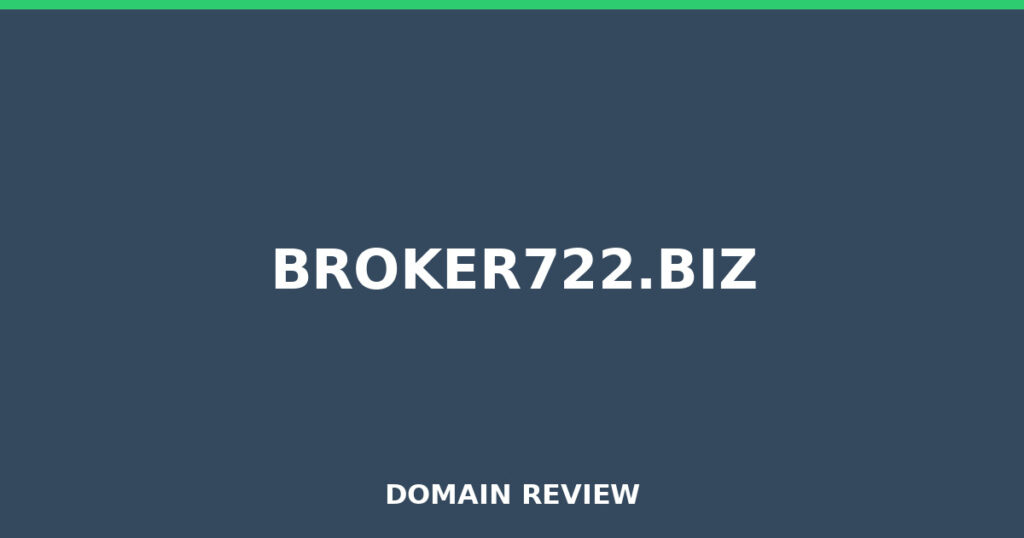 BROKER722.BIZ review 2025 - Domain review placeholder image for broker722.biz