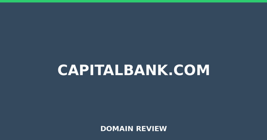 CAPITALBANK.COM review 2025 - Domain review placeholder image for capitalbank.com