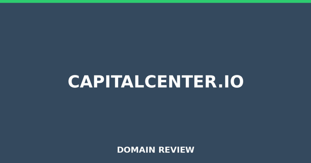 CAPITALCENTER.IO review 2025 - Domain review placeholder image for capitalcenter.io