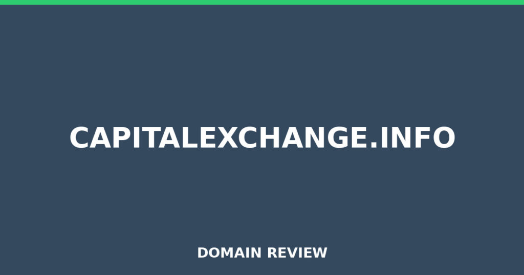 CAPITALEXCHANGE.INFO review 2025 - Domain review placeholder image for capitalexchange.info