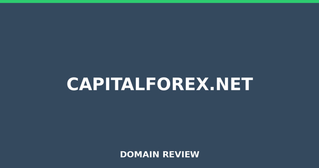 CAPITALFOREX.NET review 2025 - Domain review placeholder image for capitalforex.net
