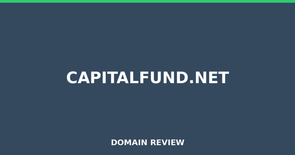 CAPITALFUND.NET review 2025 - Domain review placeholder image for capitalfund.net