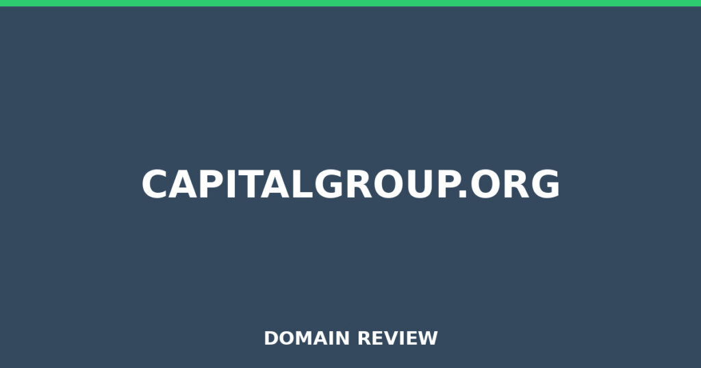CAPITALGROUP.ORG review 2025 - Domain review placeholder image for capitalgroup.org