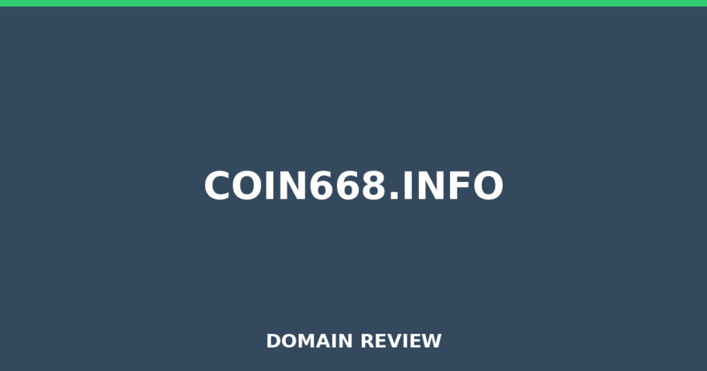 COIN668.INFO review 2025 - Domain review placeholder image for coin668.info