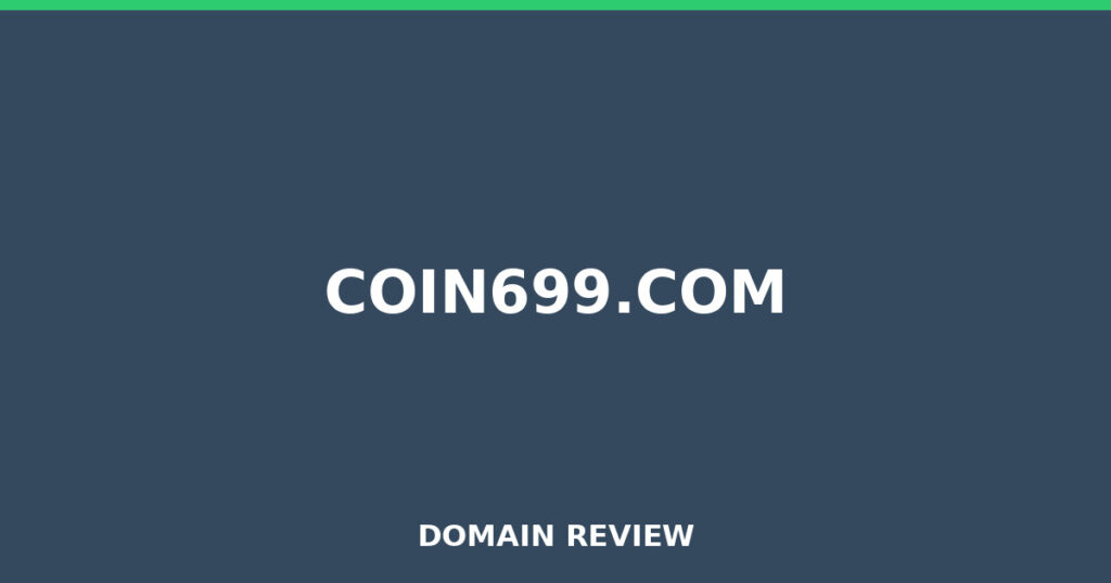 COIN699.COM review 2025 - Domain review placeholder image for coin699.com