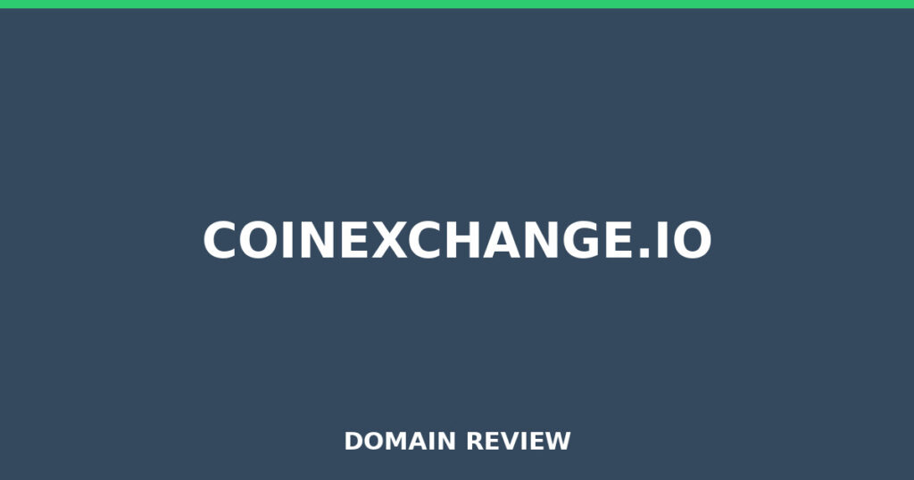 COINEXCHANGE.IO review 2025 - Domain review placeholder image for coinexchange.io