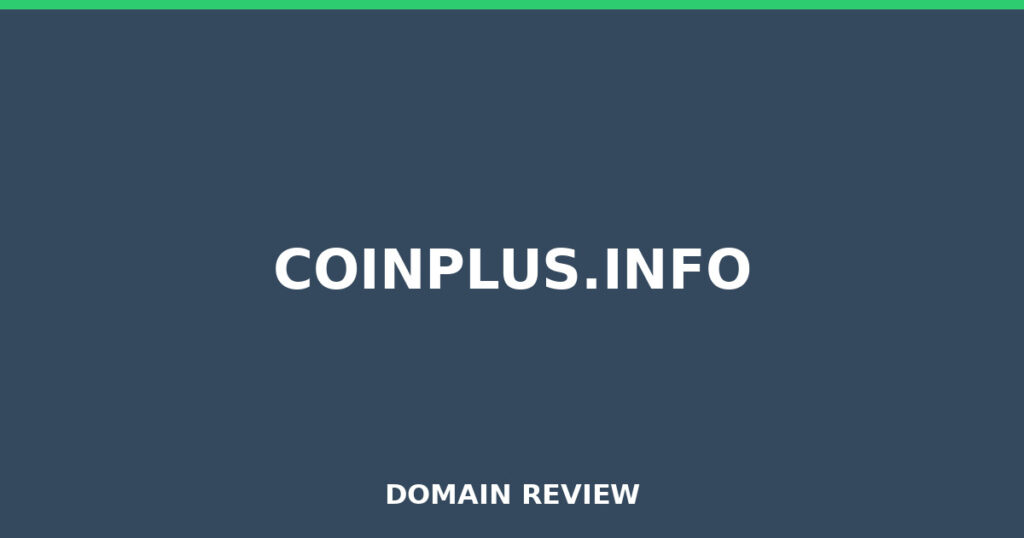 COINPLUS.INFO review 2025 - Domain review placeholder image for coinplus.info