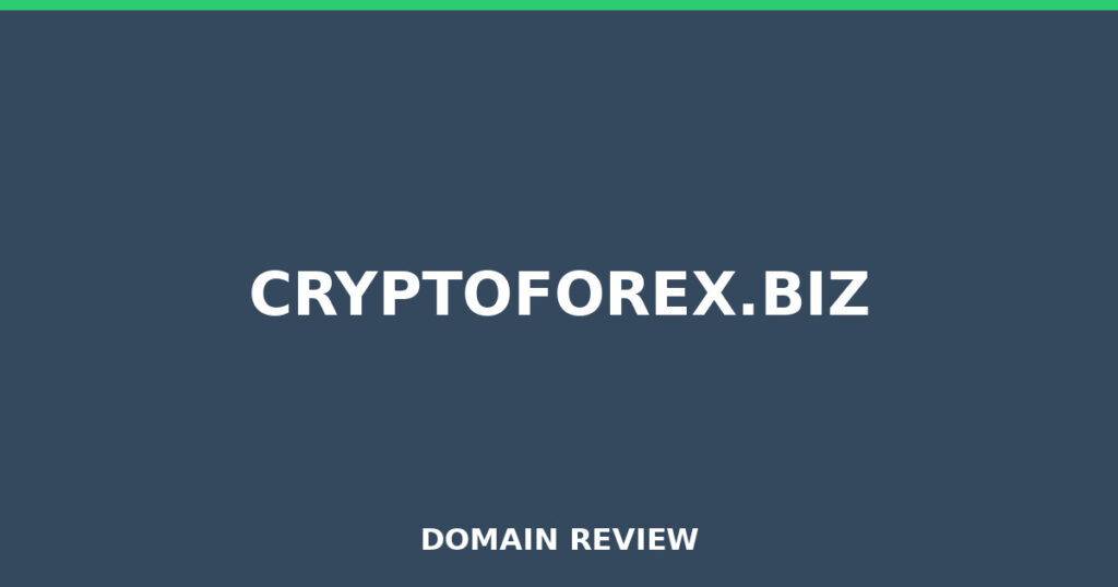 CRYPTOFOREX.BIZ review 2025 - Domain review placeholder image for cryptoforex.biz