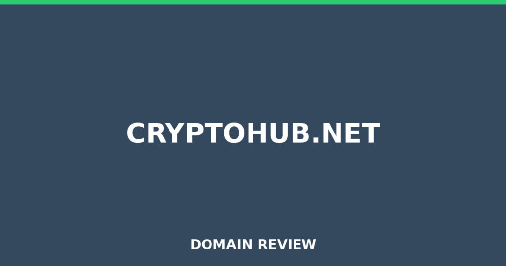 CRYPTOHUB.NET review 2025 - Domain review placeholder image for cryptohub.net