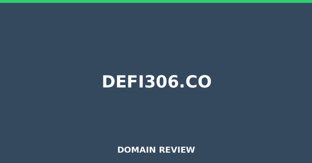 DEFI306.CO review 2025 - Domain review placeholder image for defi306.co