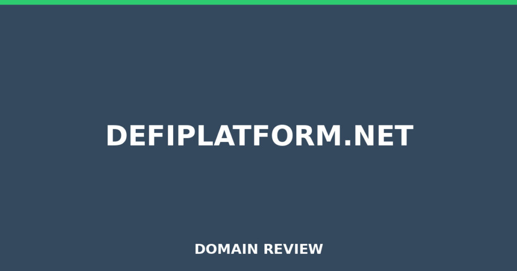 DEFIPLATFORM.NET review 2025 - Domain review placeholder image for defiplatform.net