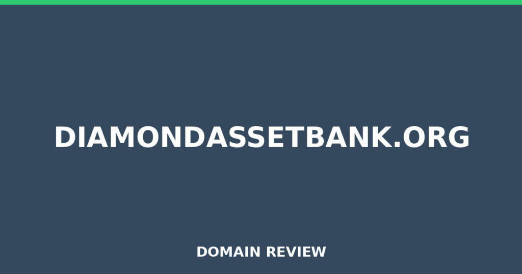 DIAMONDASSETBANK.ORG review 2025 - Domain review placeholder image for diamondassetbank.org