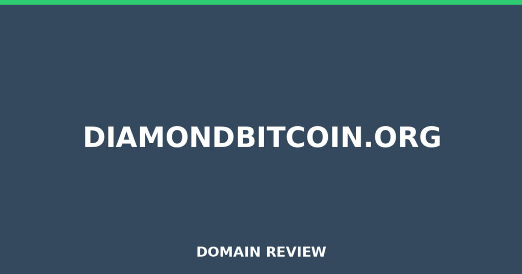 DIAMONDBITCOIN.ORG review 2025 - Domain review placeholder image for diamondbitcoin.org