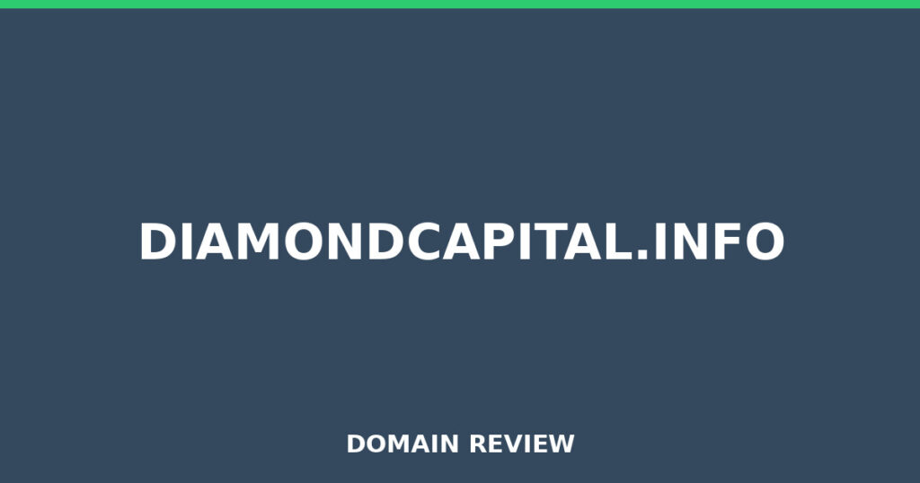 DIAMONDCAPITAL.INFO review 2025 - Domain review placeholder image for diamondcapital.info