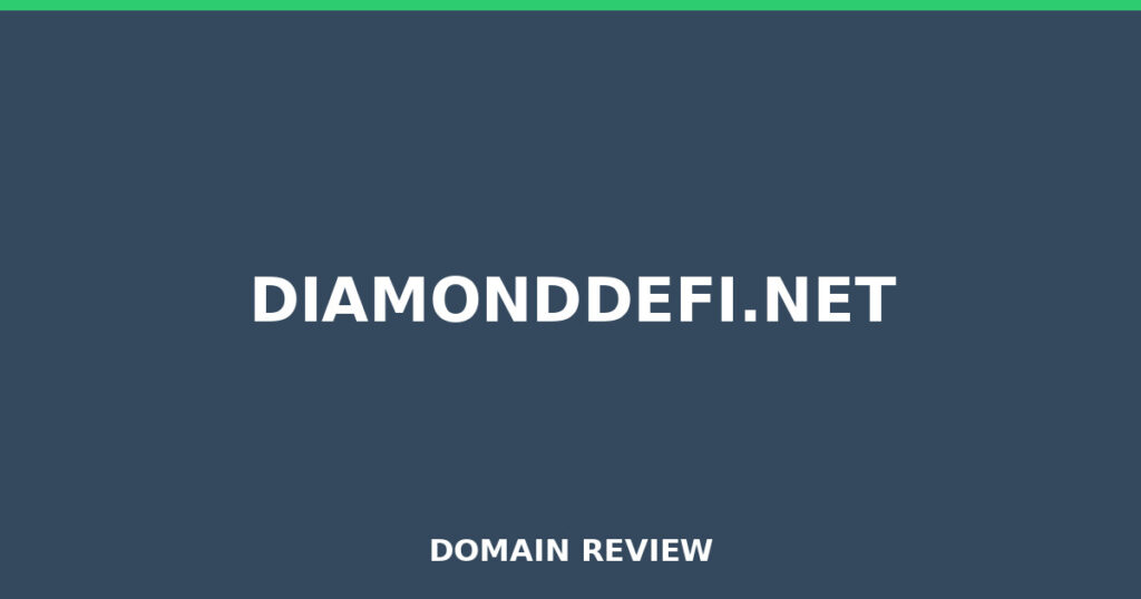 DIAMONDDEFI.NET review 2025 - Domain review placeholder image for diamonddefi.net