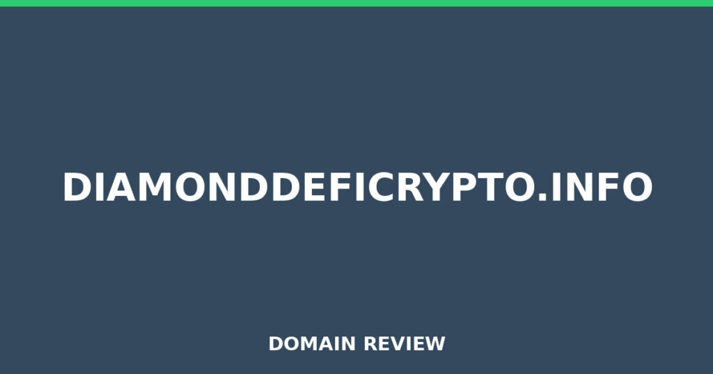 DIAMONDDEFICRYPTO.INFO review 2025 - Domain review placeholder image for diamonddeficrypto.info