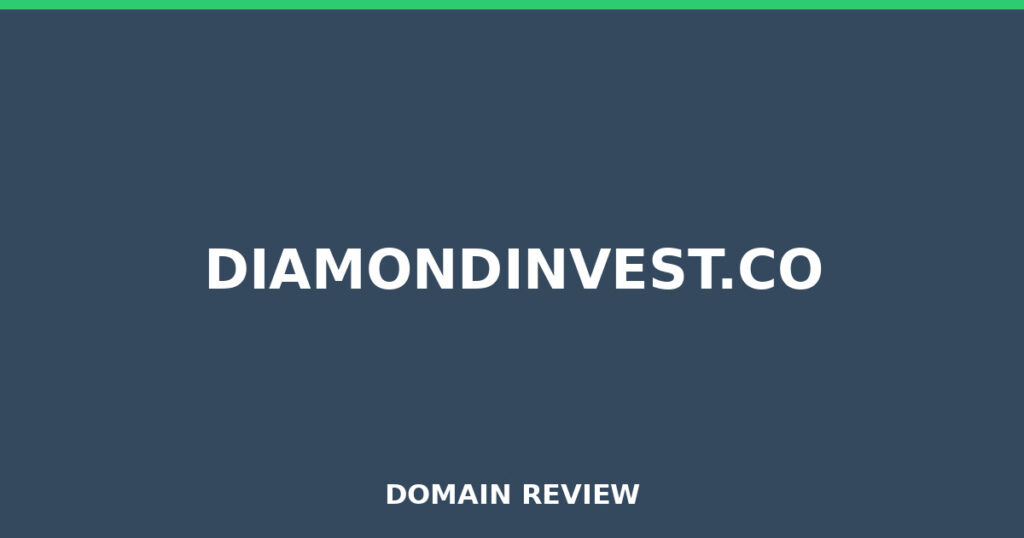 DIAMONDINVEST.CO review 2025 - Domain review placeholder image for diamondinvest.co