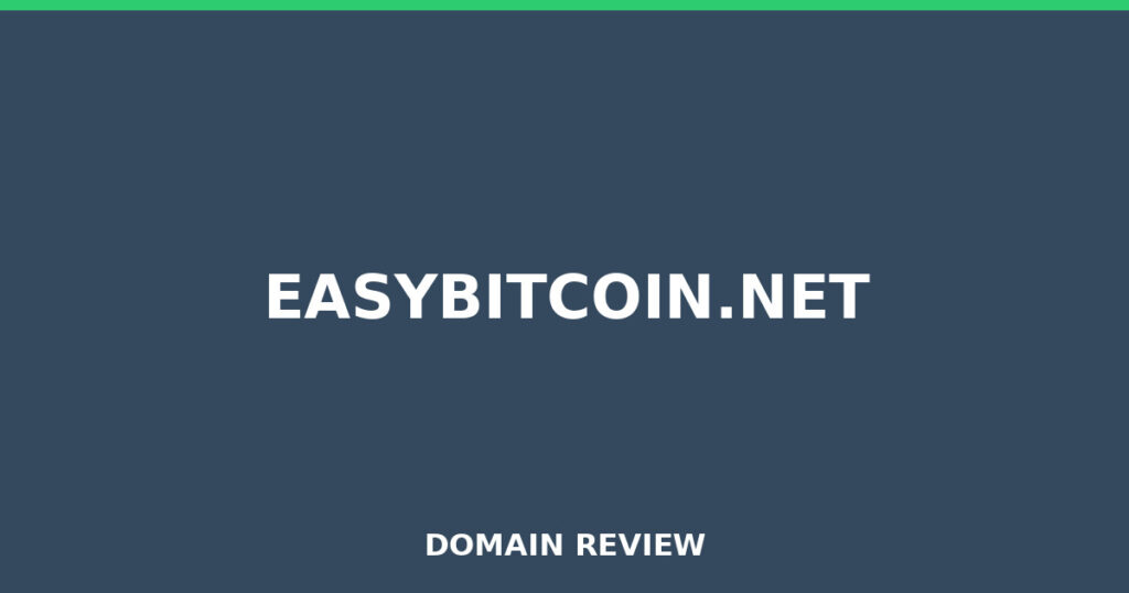 EASYBITCOIN.NET review 2025 - Domain review placeholder image for easybitcoin.net