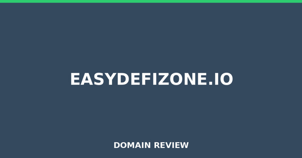 EASYDEFIZONE.IO review 2025 - Domain review placeholder image for easydefizone.io
