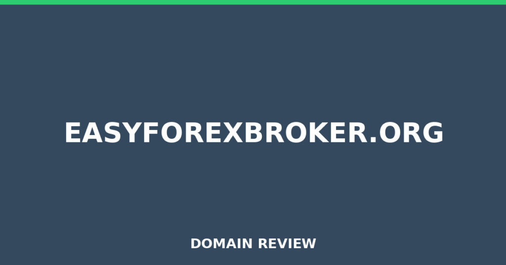 EASYFOREXBROKER.ORG review 2025 - Domain review placeholder image for easyforexbroker.org