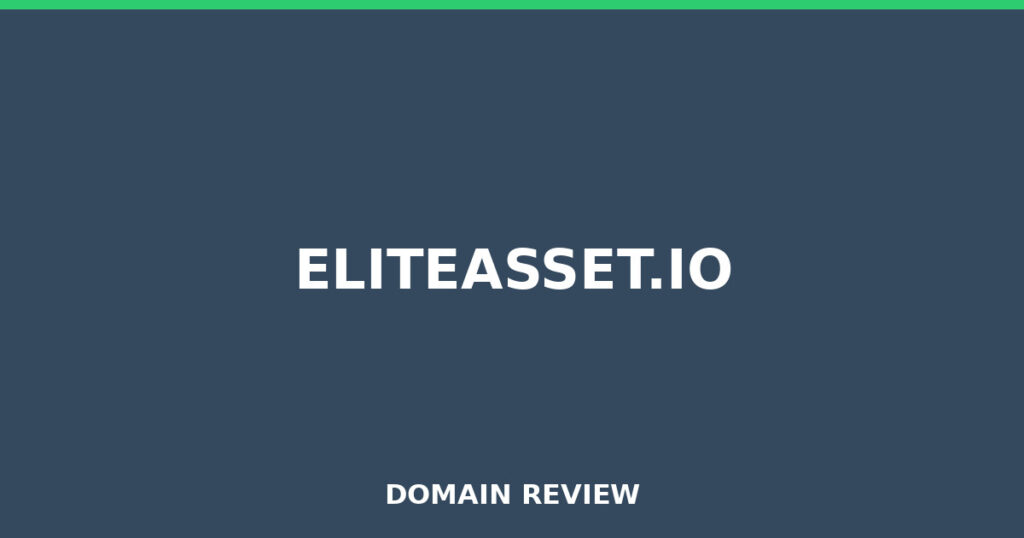 ELITEASSET.IO review 2025 - Domain review placeholder image for eliteasset.io