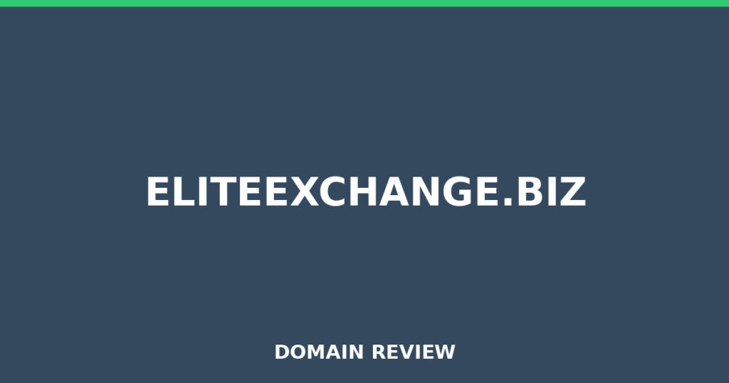 ELITEEXCHANGE.BIZ review 2025 - Domain review placeholder image for eliteexchange.biz