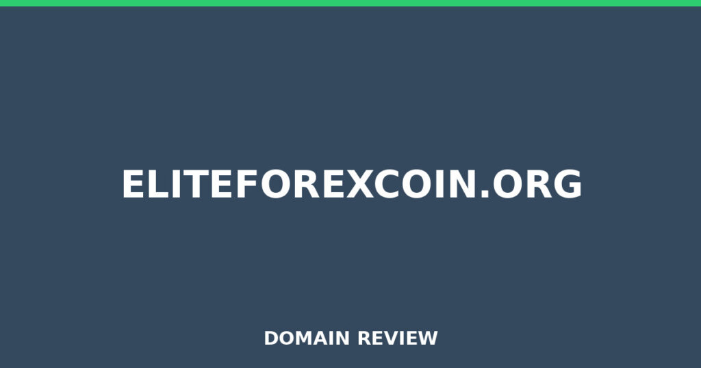 ELITEFOREXCOIN.ORG review 2025 - Domain review placeholder image for eliteforexcoin.org
