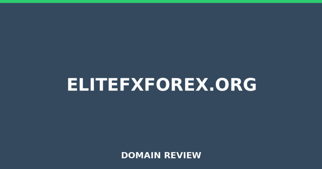 ELITEFXFOREX.ORG review 2025 - Domain review placeholder image for elitefxforex.org