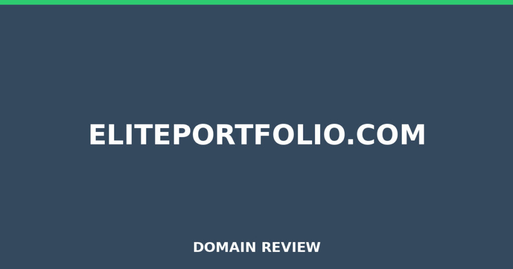 ELITEPORTFOLIO.COM review 2025 - Domain review placeholder image for eliteportfolio.com