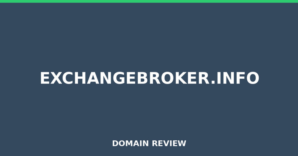 EXCHANGEBROKER.INFO review 2025 - Domain review placeholder image for exchangebroker.info