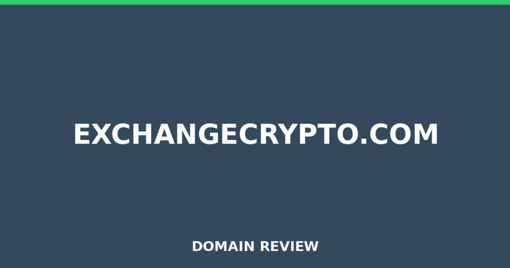 EXCHANGECRYPTO.COM review 2025 - Domain review placeholder image for exchangecrypto.com