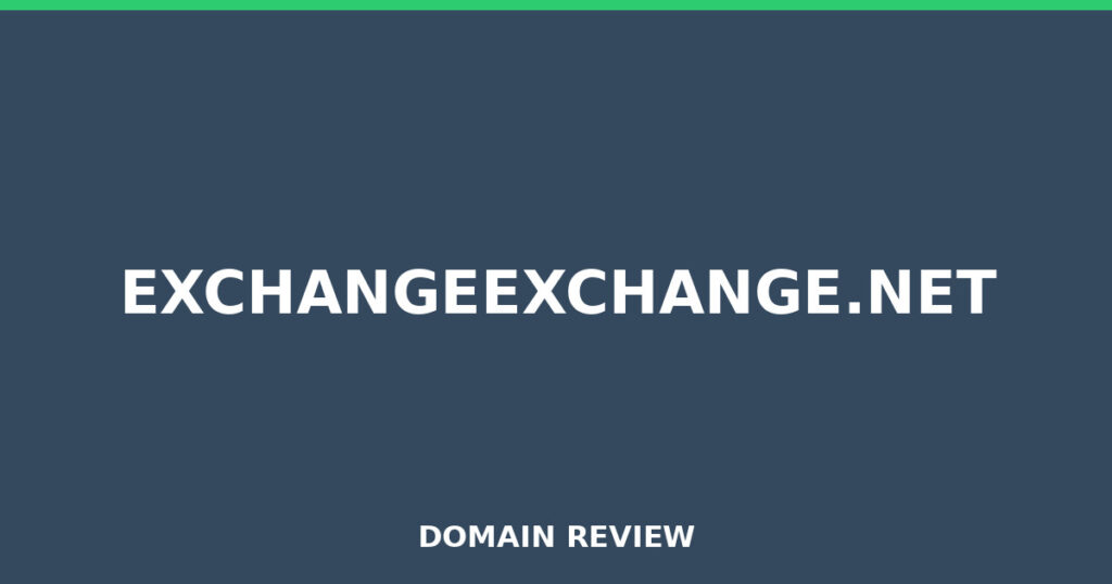 EXCHANGEEXCHANGE.NET review 2025 - Domain review placeholder image for exchangeexchange.net