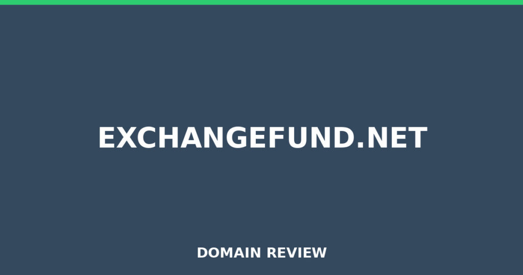 EXCHANGEFUND.NET review 2025 - Domain review placeholder image for exchangefund.net