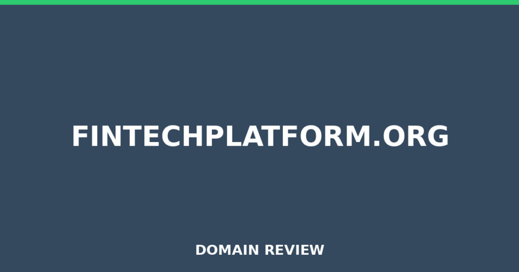 FINTECHPLATFORM.ORG review 2025 - Domain review placeholder image for fintechplatform.org