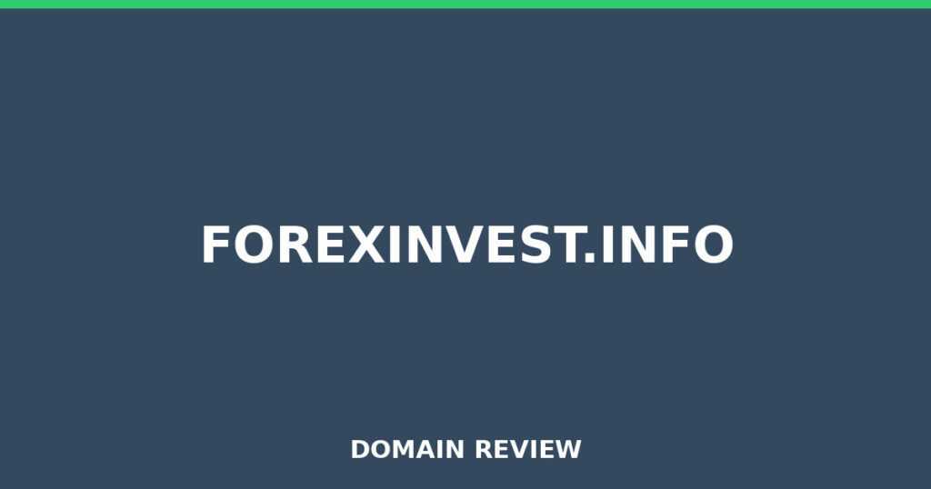 FOREXINVEST.INFO review 2025 - Domain review placeholder image for forexinvest.info