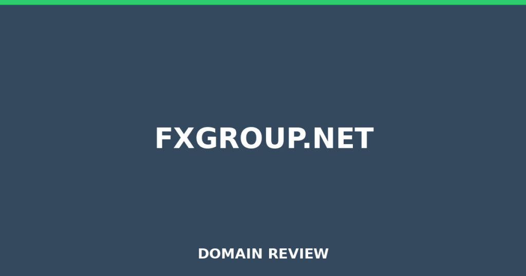 FXGROUP.NET review 2025 - Domain review placeholder image for fxgroup.net