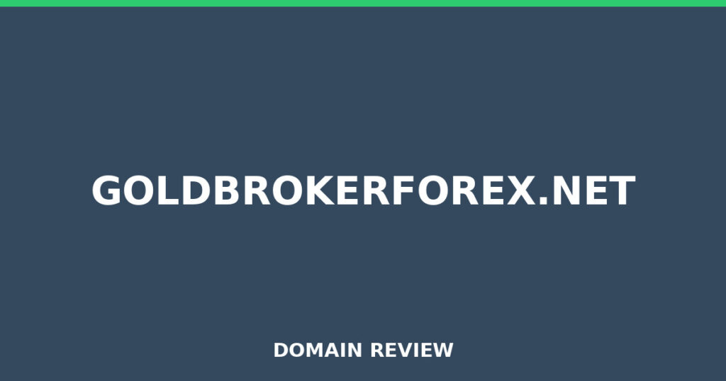 GOLDBROKERFOREX.NET review 2025 - Domain review placeholder image for goldbrokerforex.net