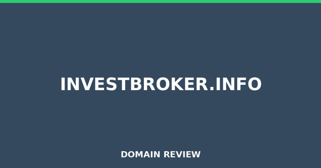 INVESTBROKER.INFO review 2025 - Domain review placeholder image for investbroker.info