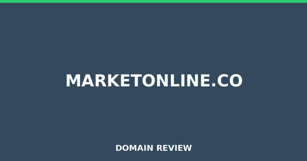 MARKETONLINE.CO review 2025 - Domain review placeholder image for marketonline.co