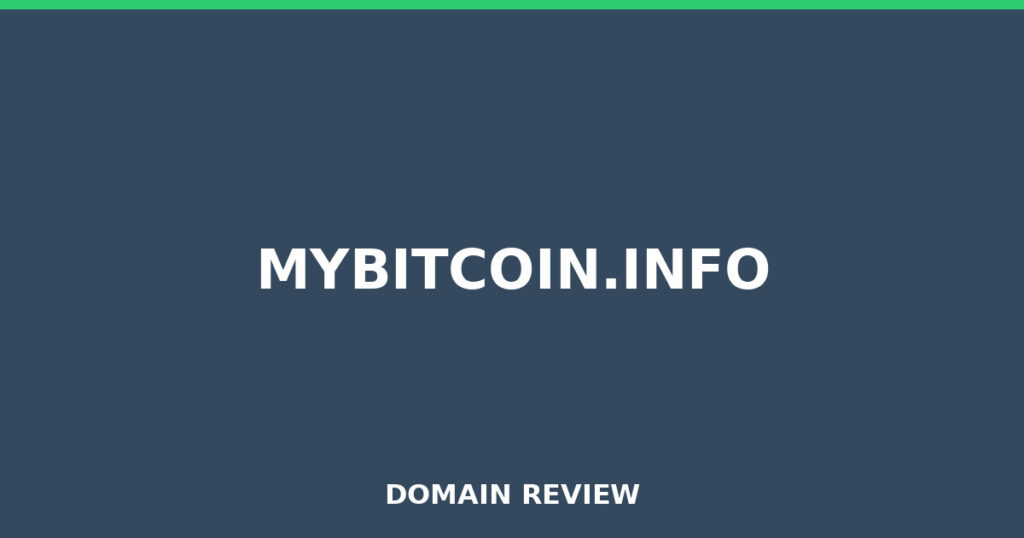 MYBITCOIN.INFO review 2025 - Domain review placeholder image for mybitcoin.info