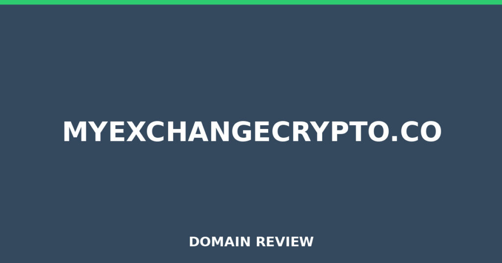 MYEXCHANGECRYPTO.CO review 2025 - Domain review placeholder image for myexchangecrypto.co