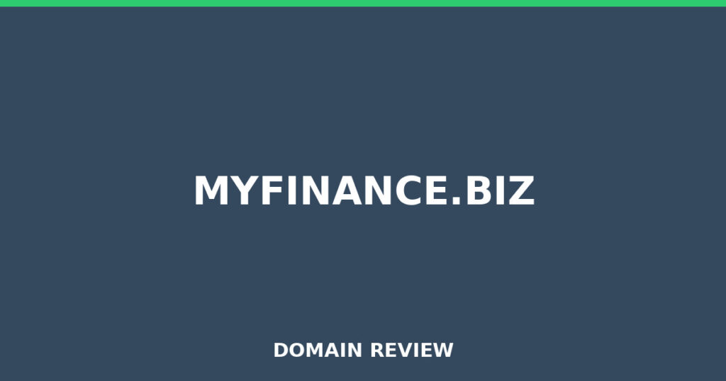 MYFINANCE.BIZ review 2025 - Domain review placeholder image for myfinance.biz