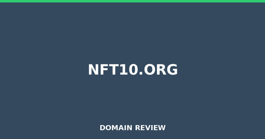NFT10.ORG review 2025 - Domain review placeholder image for nft10.org