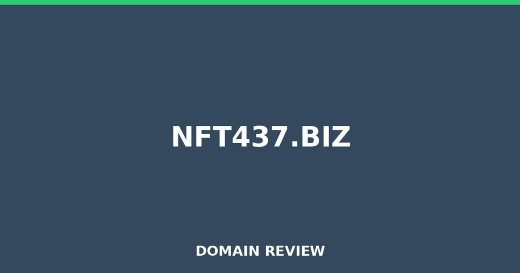 NFT437.BIZ review 2025 - Domain review placeholder image for nft437.biz