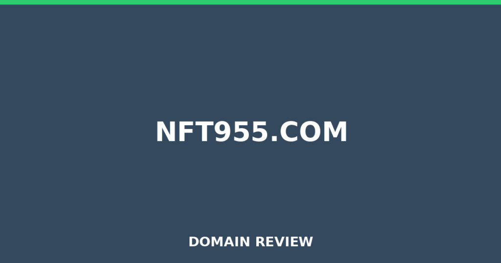 NFT955.COM review 2025 - Domain review placeholder image for nft955.com