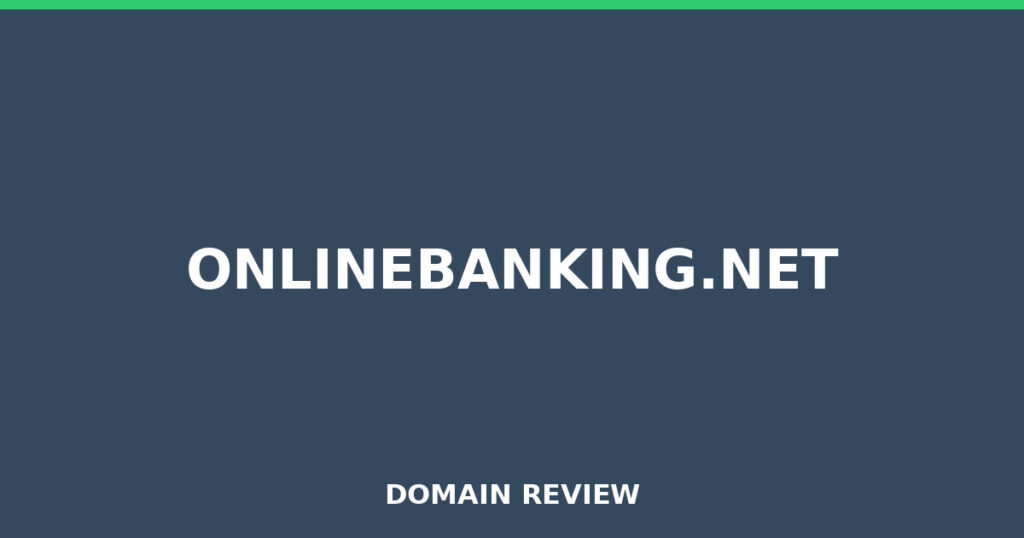 ONLINEBANKING.NET review 2025 - Domain review placeholder image for onlinebanking.net
