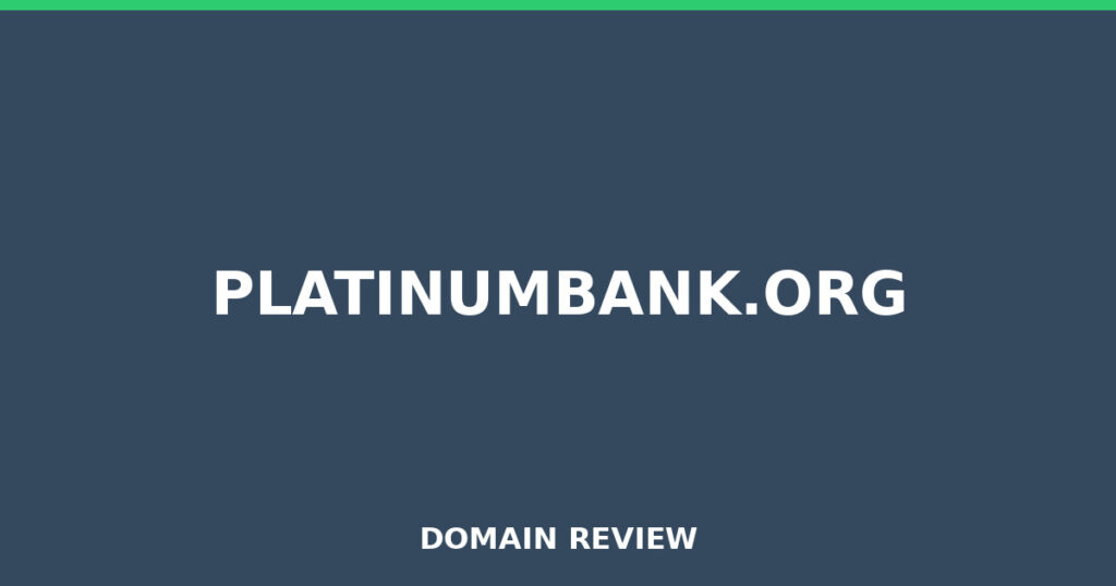 PLATINUMBANK.ORG review 2025 - Domain review placeholder image for platinumbank.org